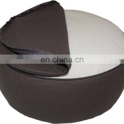 International Private Labels Unique Embroidery Round and Pleated Zafu Meditation Cushion Buy At Cheap Price photo-3