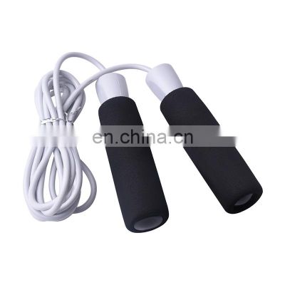 Adjustable Portable Pvc Foam Handle Jump Rope Lightweight Plastic Jumping Rope For Custom Logo