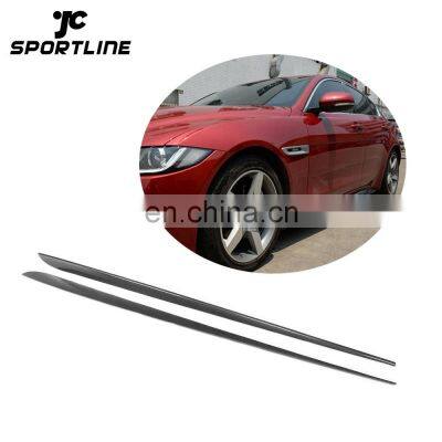 Carbon Fiber Car Side Skirts for Jaguar XE 2015 2016