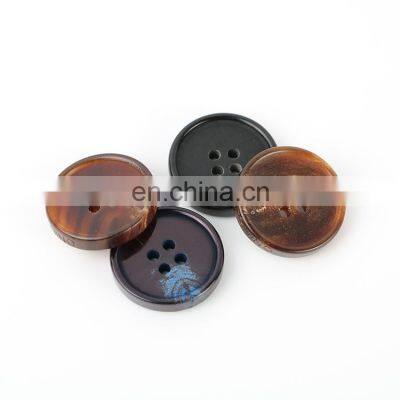 4-Holes Natural Eco-Friendly Custom Horn Suit Buttons For Clothes