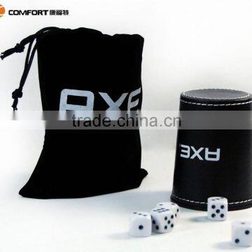 Best Selling High Durable Leather Custom Dice Cup With Pouch photo-3