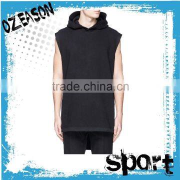 Fashion mens gym hoodie, sleeveless gym hoodie