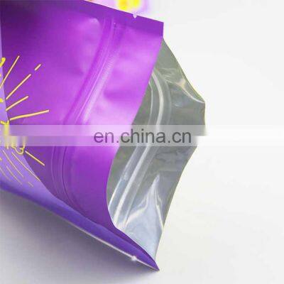 Free Sample Custom Printing Stand up Dried Food Packaging Pouches Zip Lock Plastic Bags for Cookie Biscuit
