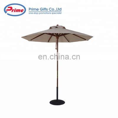 Professional Advertising Cheap Wooden Beach Umbrella Outdoor photo-2