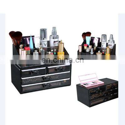 cosmetic plastic perfume lipstick eyelash acrylic makeup drawer organizer