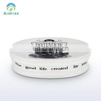 Современный арт-стикер, набор из 4 штук керамических аксессуаров для ванной комнаты, набор аксессуаров для туалетной щетки photo-4