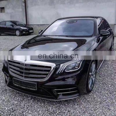 Car Bumpers for Mercedes Benz W222 S Class turning S560 S450 AMG model with front Rear Bumpers Grilles Diffuser