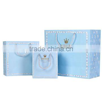 blue popular hand paper bag