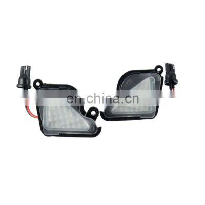 Pair LED Under Side Mirror Puddle Light White For Skoda Octavia Mk3 5E 2012-2017