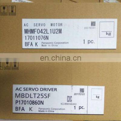 MHMF042L1U2M/MHMF042L1V2M+MBDLT25SF/MBDLN25SG Panasonic A6 series servo 400W