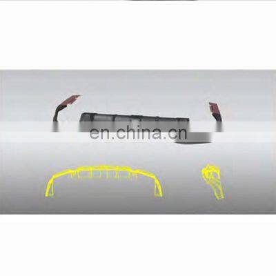 KO B700 Car Parts Foglamp Cover Front Lip Rear Lip Exhaust Lip For Mercedes Benz 2014-2020/2018-2020 photo-2
