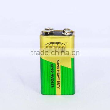 Original Quality 9V 6F22 heavy duty battery