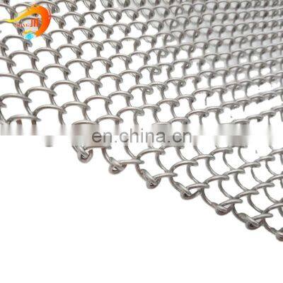 Decorative Wire Mesh Colored Architectural Chain Link Mesh Curtain