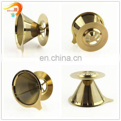Reusable Pour Over Metal Coffee Filter Dripper Maker photo-3