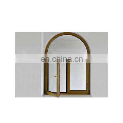 curved top design pvc double open swing window upvc casement windows