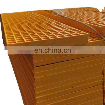 Factory direct UV resistant Fiberglass FRP grating walkway for solar roof floor grating walkway plastic frp grate