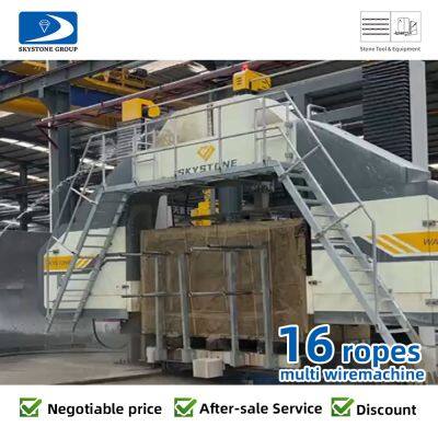 16rope Stone cutting machine Multi-Wire Saw Machine For Factory Granite Marble Block Cutting
