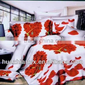 Comfortable Flower Home Textile cover set,3D printing Bedding Sets,