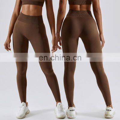 Wholesale Plus Size Gym Fitness Sports Wear Scrunch Butt Seamless Leggings Yoga Pants Women Running high Waist Yoga Tight