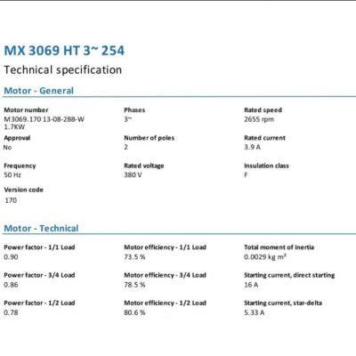 Flygt Sewage Lifting Pump MX3069HT3-254 Flygt 0.75KW Xylem photo-5