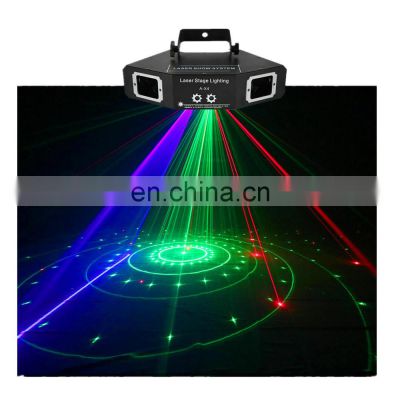 2024 Factory Price 4 eyes Beam Strobe Laser Disco Lights Laser Projector Strobe Stage Light Dj Wedding Party