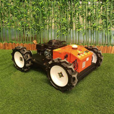 remote controlled wheeled grass trimmer made by Vigorun Tech, Vigorun wireless radio control caterpillar weeder for sale