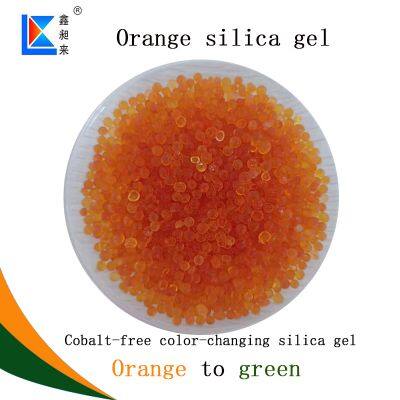 Orange silica gel desiccant 25kg/bag orange to dark green