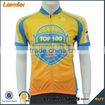 Male's custom sublimation printing bike jersey