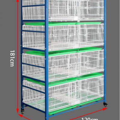 Wholesale 4-Level Indoor Metal Foldable Stainless Steel Pigeon Breed Cage for Pet Pigeon Breeding photo-2