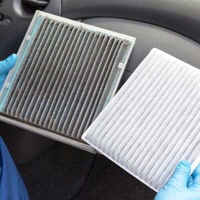 Nonwoven fabric for air filtration