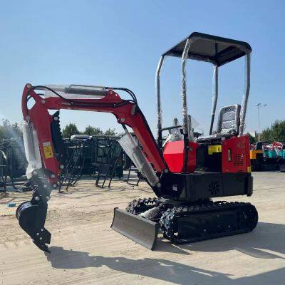 High-Precision 0.8Ton Mini Excavator with Auto-Grading Function for Landscaping