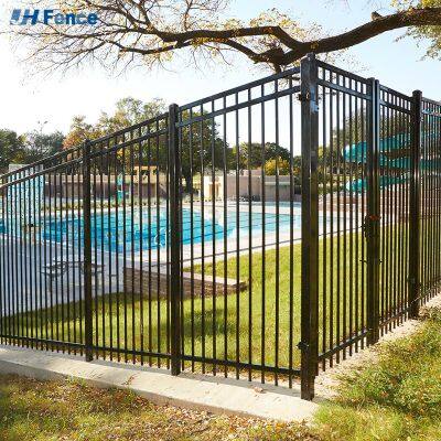 Customized Steel Railing Garden Fence Panel Security Privacy Screens Eco-Friendly Powder Coated Private Decorative Slat Fence