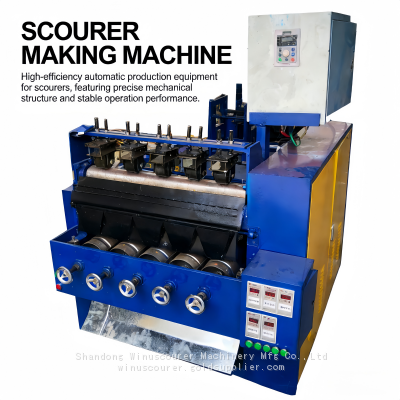 High-Efficiency Automated Steel Scourer Macking Machine