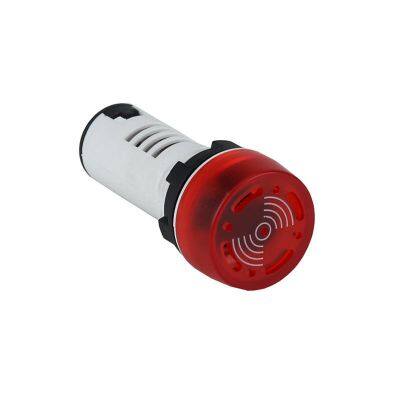 RED 22mm LED Light Alarm Indicator 380V 50000 Hours Lifespan IP20 Plastic SH16-22MS