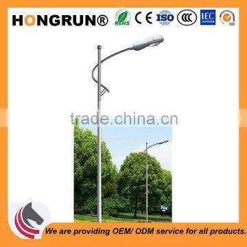 S-shaped Single-arm street light pole used for sidewalk lamp poles