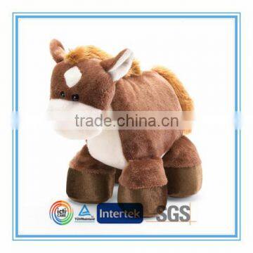 Stuffed toy plush standing horse