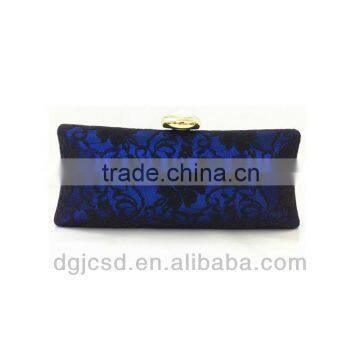 2014 luxury made in China X lace fabric evening clutch bag