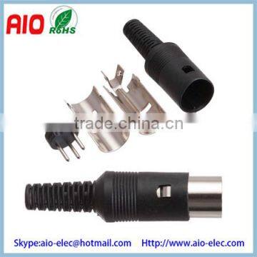 Plastic 3 Pin DIN Male Solder Connnector to Create a Custom Cable Pinout