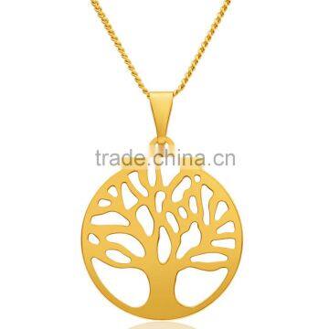 Family Tree Jewelry Yellow Gold-filled Tree of Life Pendant