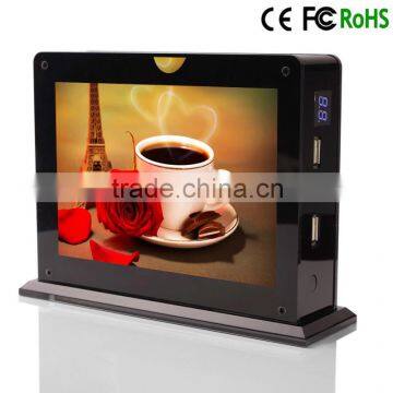 X'mas beautiful gift coffee house advertising desktop wireless cell phone charger station