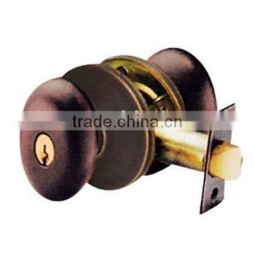 Cylindrical door knob lockset