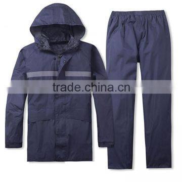 Waterproof Working Rainsuit Police Raincoat With Hood