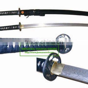 high quality damascus steel handmade katana samurai sword HK027