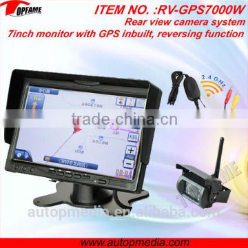 7inch monitor with GPS/MP3/MP4/MP5/wireless reversing function