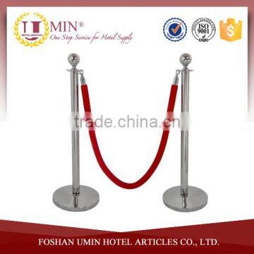 Chrome Stanchion with Red Velvet Rope