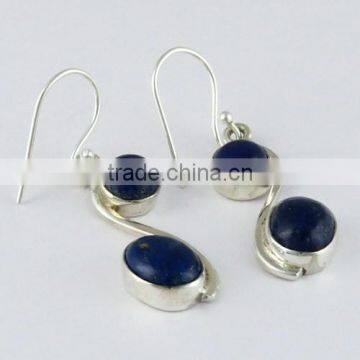 Silent People Have The Loudest Minds !! Lapis 925 Sterling Silver Earring, Silver Jewelry, 925 Silver Jewelry