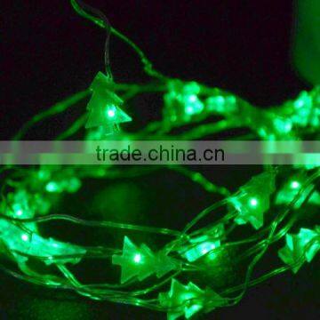 IP65 Waterproof 2M 20 LEDs String Strip Battery Operated Tree Shaped Mini LED Copper Wire String Fairy Lights RGB Lamp photo-5