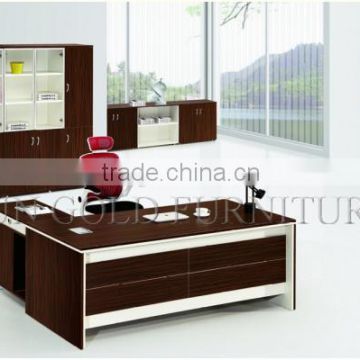 melamine bookcase office with desk office layout table (SZ-ODT654)