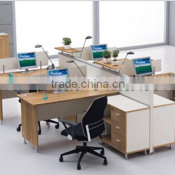 2015 new workstation melamine cubicle partition office workstation 4 person partition (SZ-WS249)