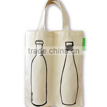 Double wine bottle tote bag,wine bag,wine carrier,wine gift bag